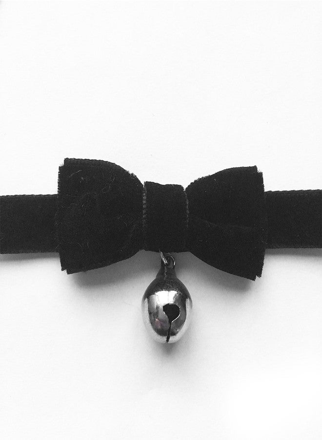 3GARDEN COS Gothic Lolita Bow Bells Velvet Ribbon Lace Necklace Choker - Image 2